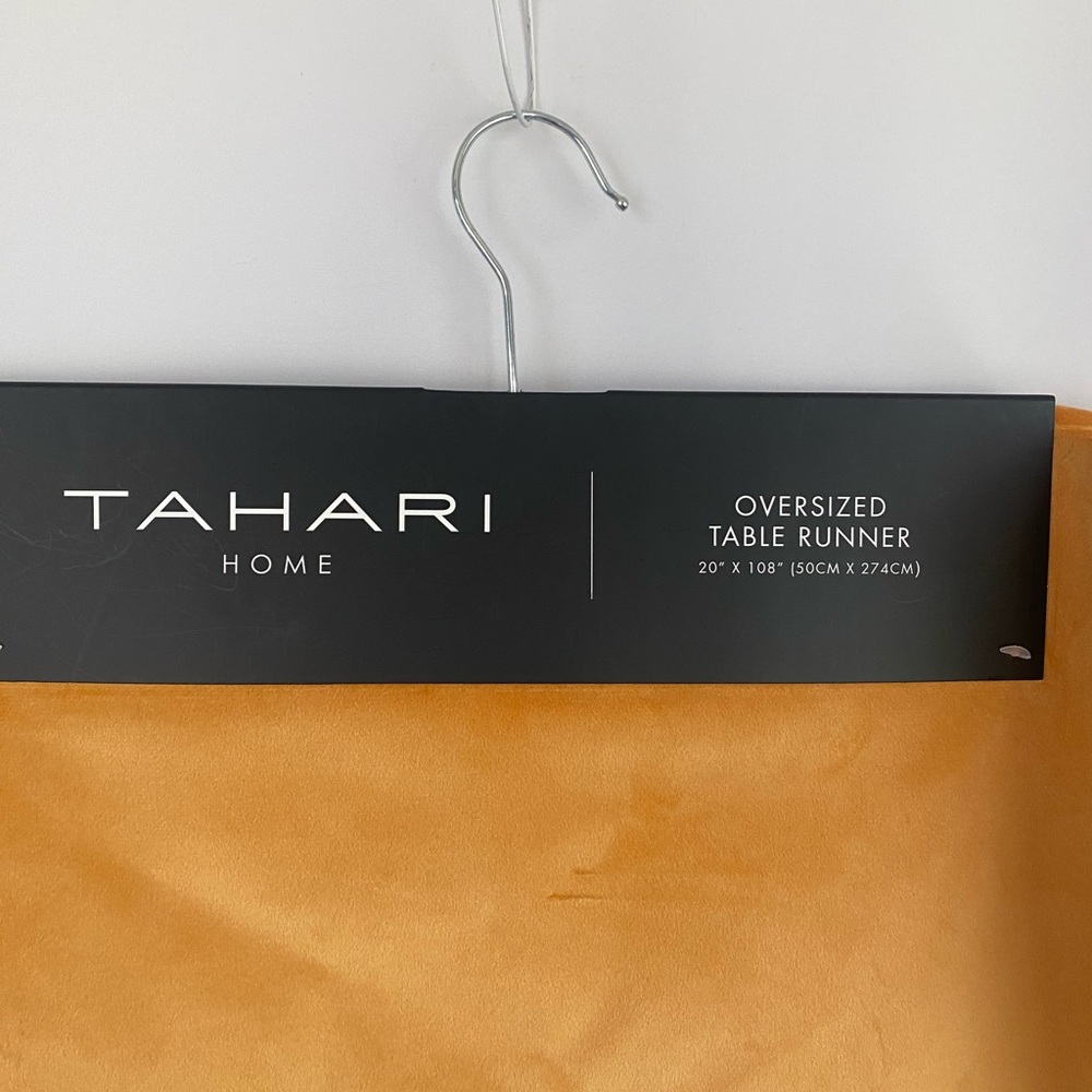 Tahari Home Gold Oversized Table Runner